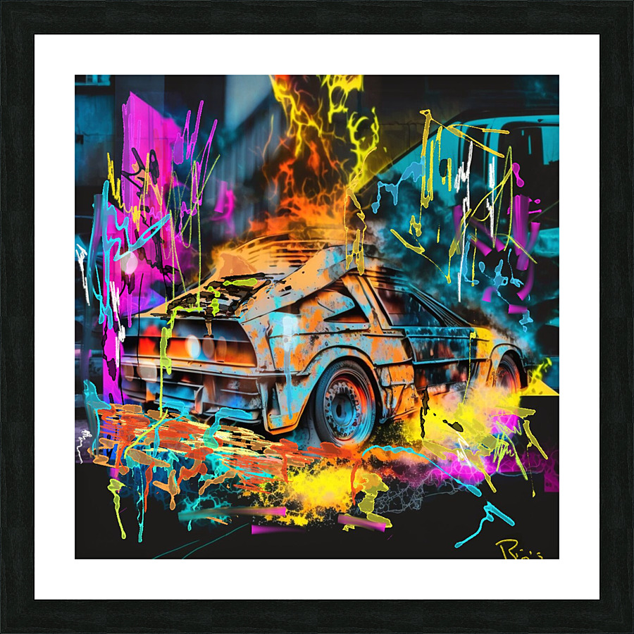 Back to the future Picture Frame print