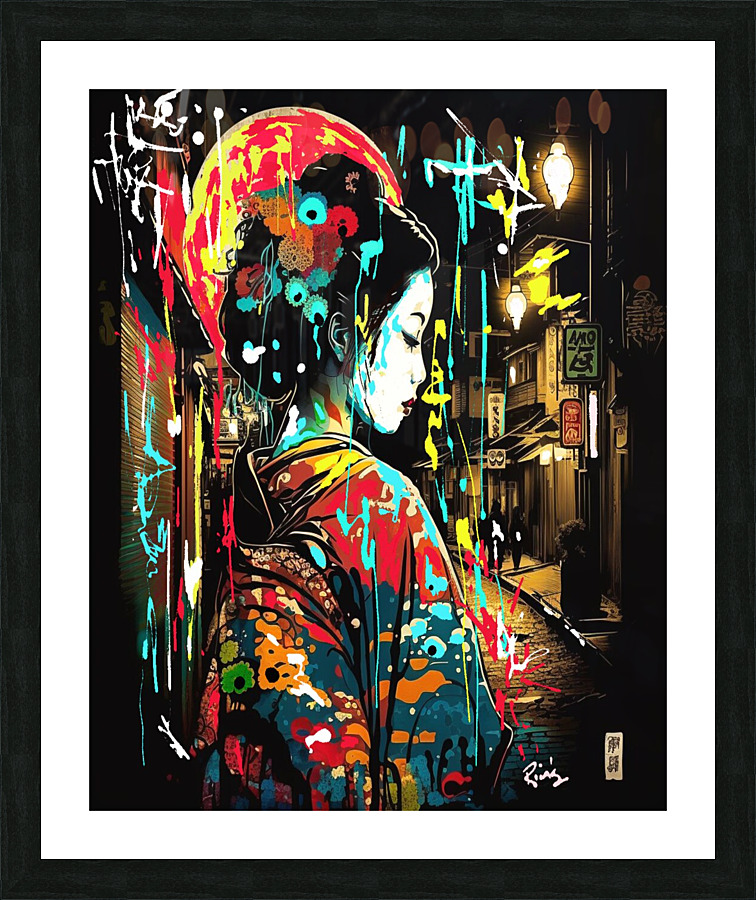 Solitude nocturne Picture Frame print