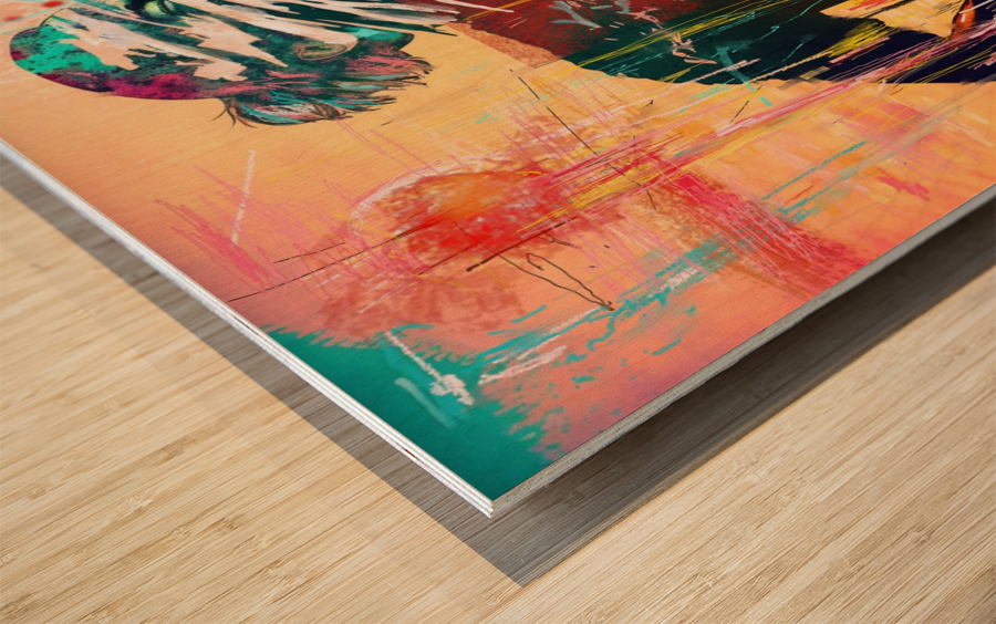 Sun runner Wood print