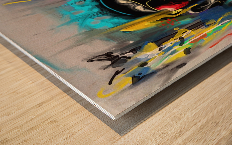 Djay monkey Wood print