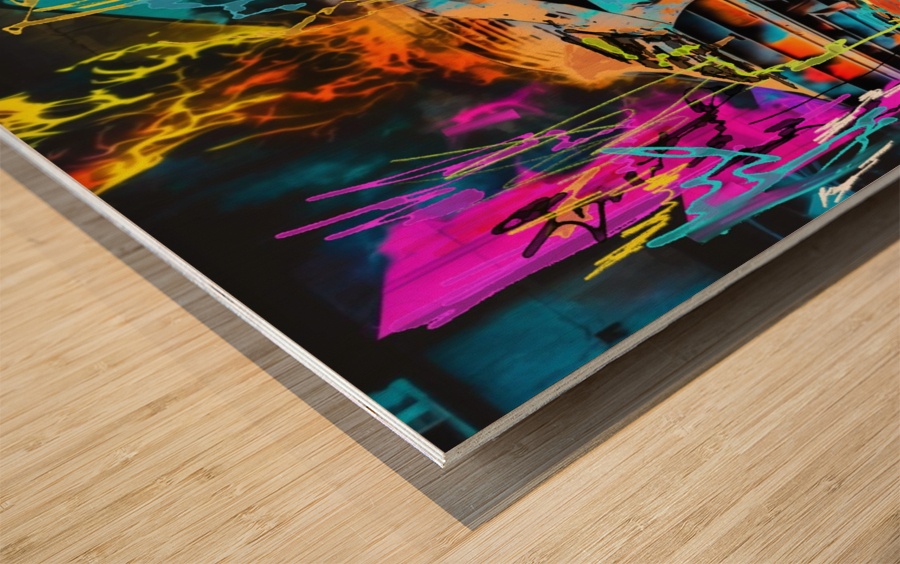 Back to the future Wood print