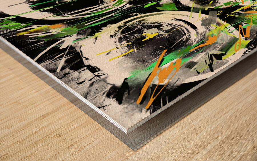 Jungle Nerd Wood print