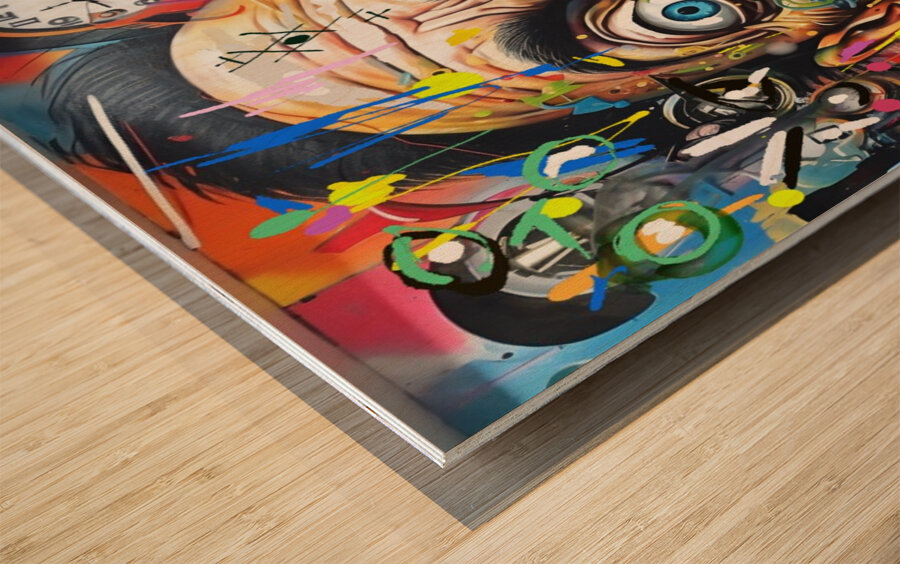Paranoia Dali Wood print