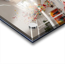 A modern reception room at a company headquarters 28 Acrylic print