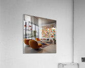 A modern reception room at a company headquarters 24 Acrylic Print