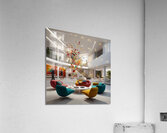 A modern reception room at a company headquarters 28 Acrylic Print