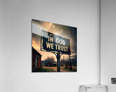 in god we trust Acrylic Print