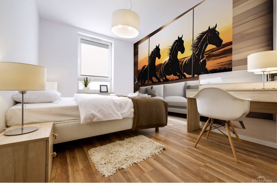 Horses 2 Mural print