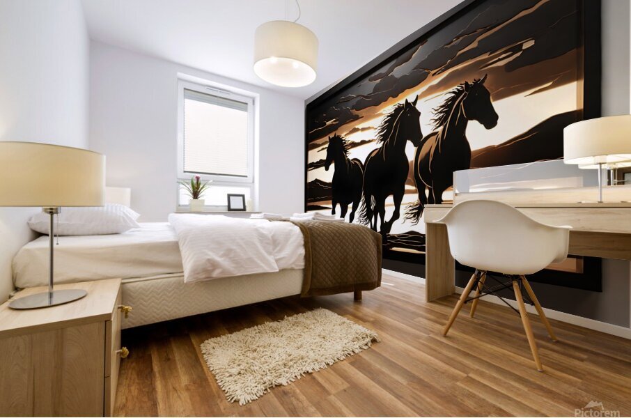 Horses 8 Mural print