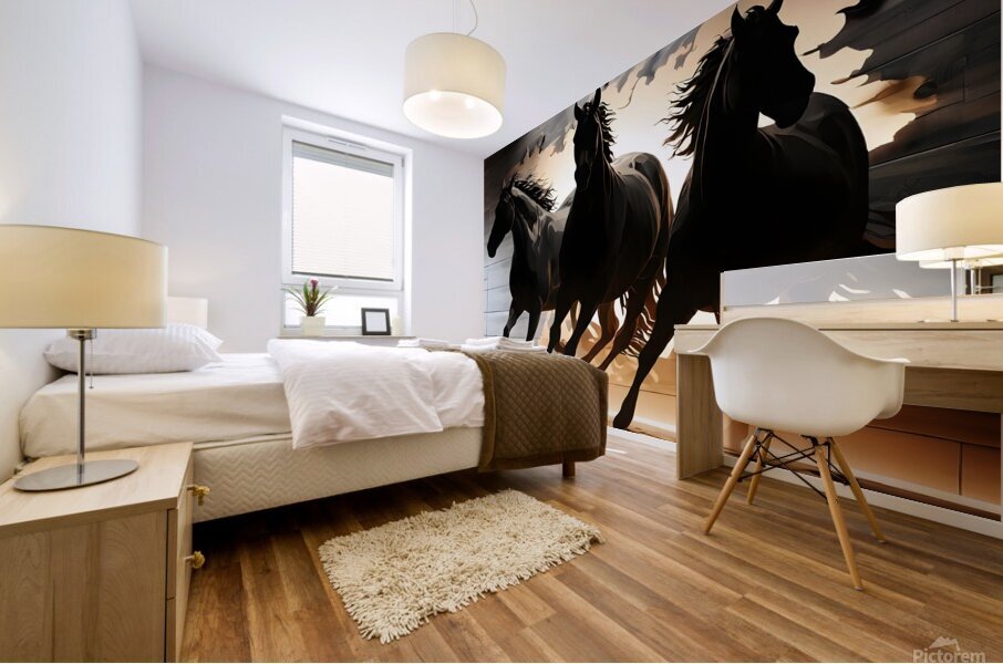 Horses 14 Mural print