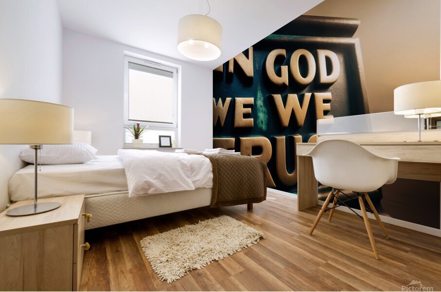 in god we trust Mural print