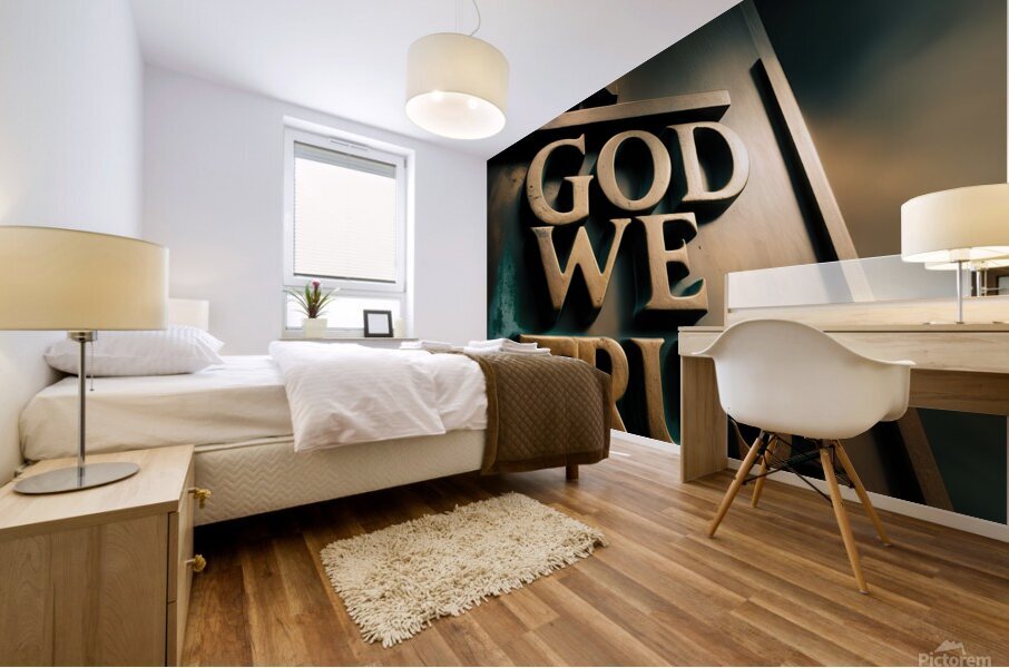 in god we trust Mural print