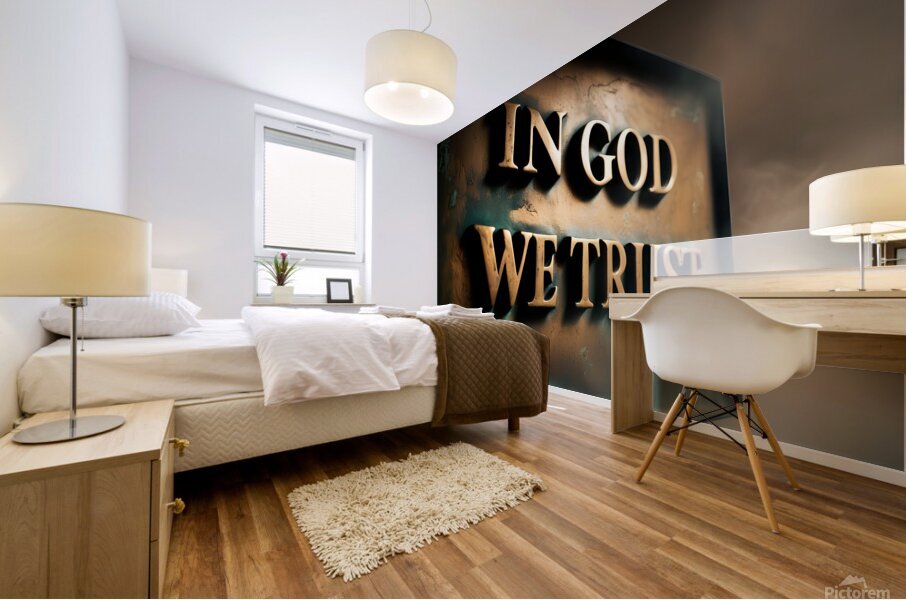 in god we trust Mural print