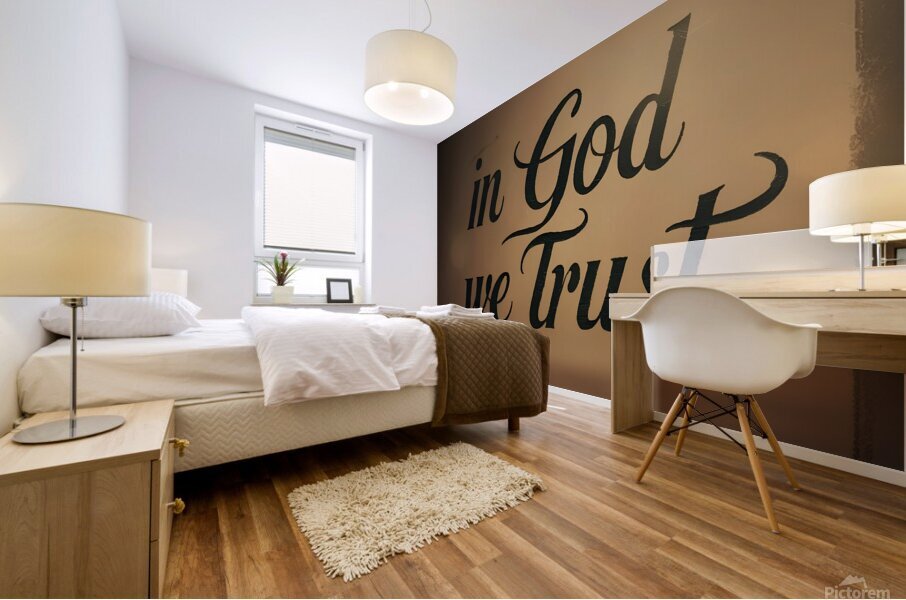 in god we trust Mural print