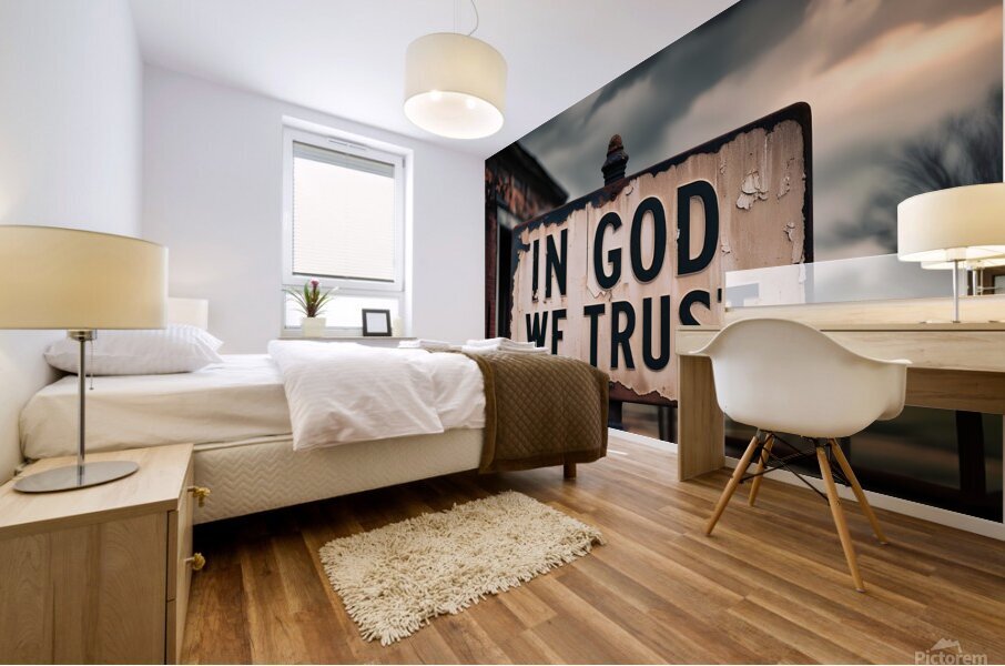 in god we trust Mural print