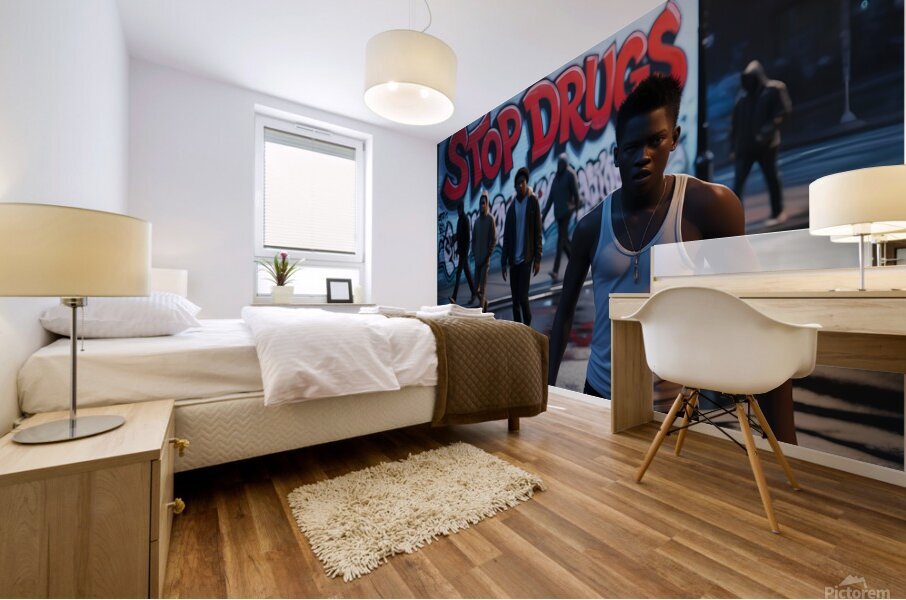Stop drugs 2 Mural print