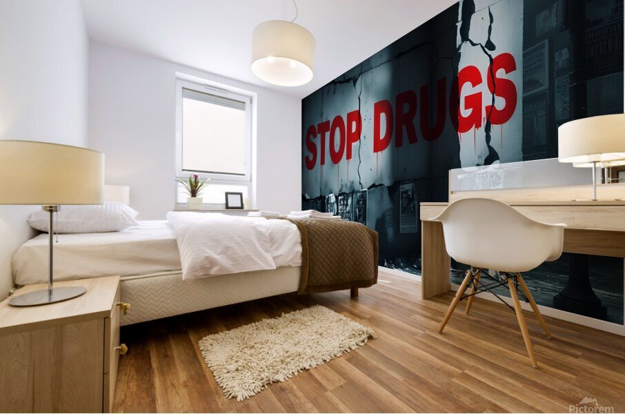 Stop drugs 5 Mural print