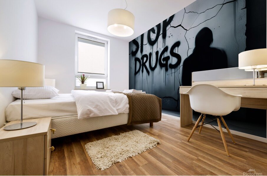 Stop drugs 6 Mural print