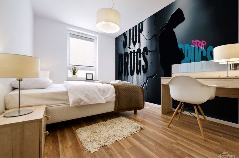 Stop drugs 8 Mural print