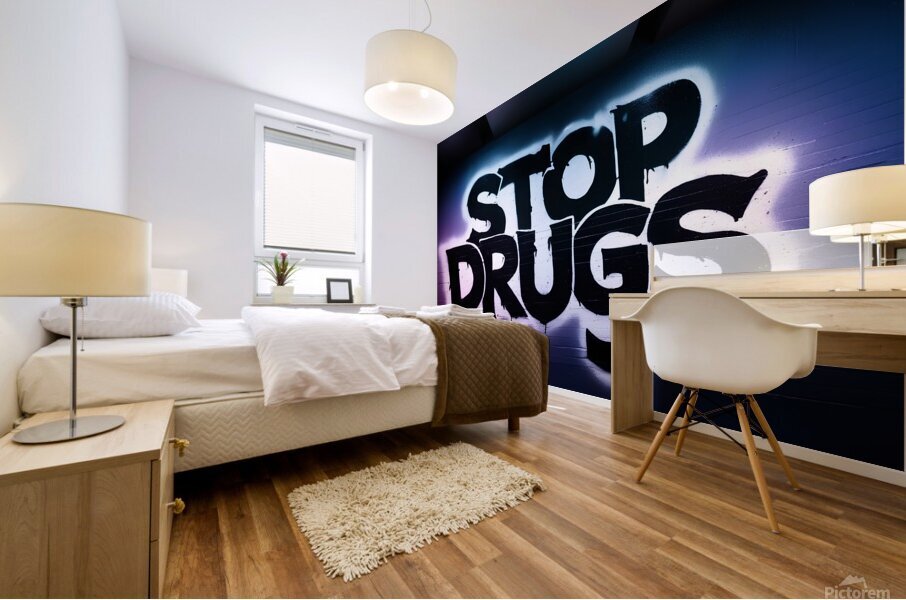 Stop drugs 12 Mural print