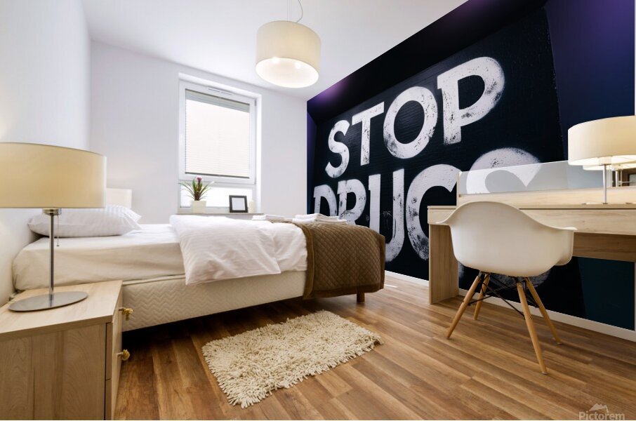 Stop drugs 14 Mural print