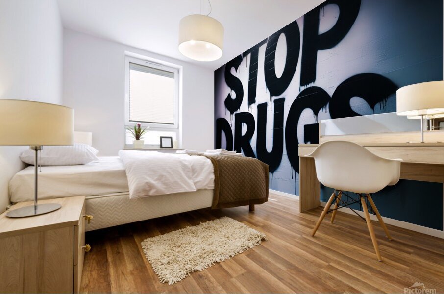 Stop drugs 15 Mural print