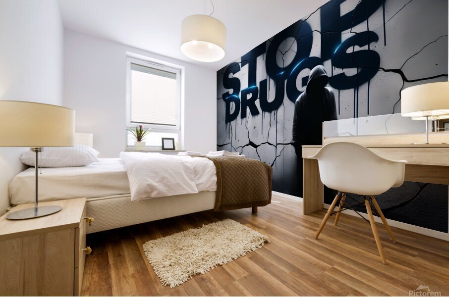 Stop drugs 16 Mural print