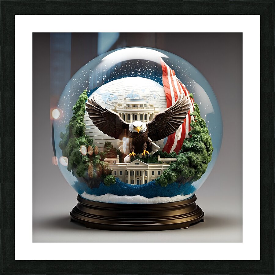 The American eagle Picture Frame print