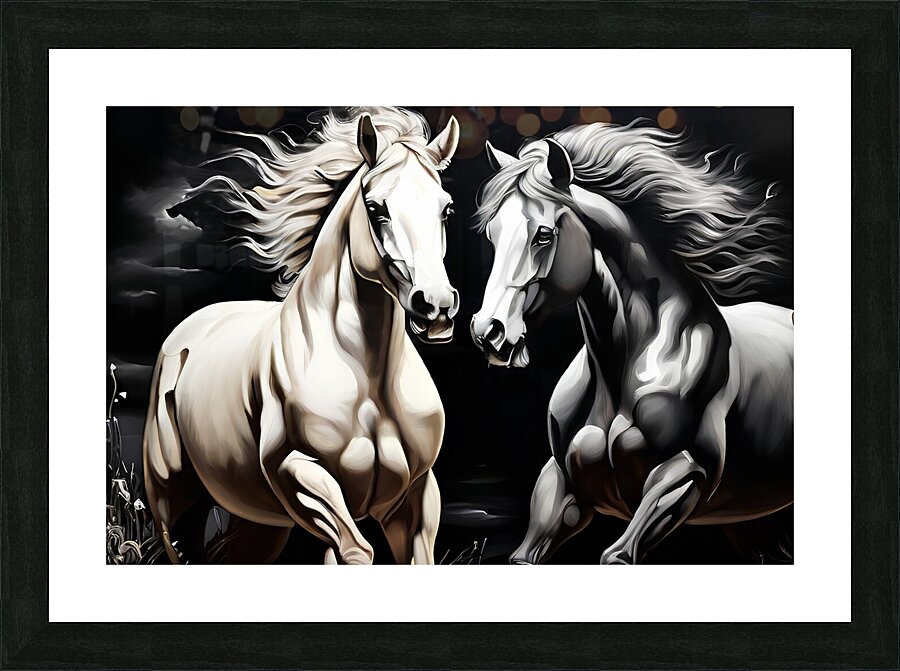 Horses 3 Picture Frame print