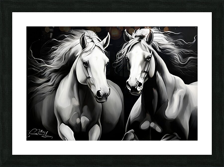 Horses 4 Picture Frame print