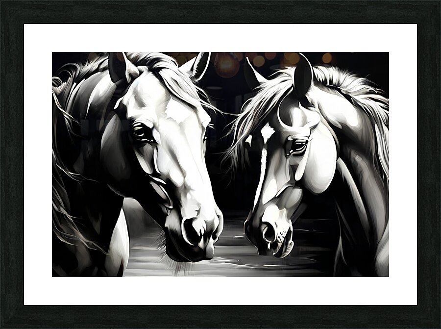 Horses 6 Picture Frame print