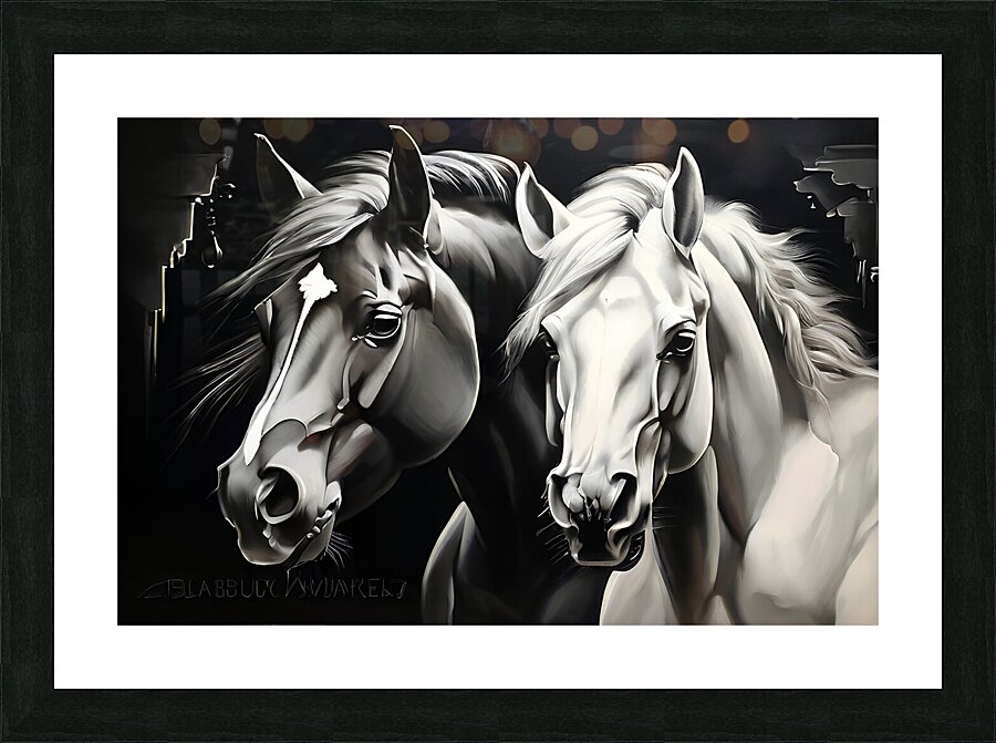 Horses 12 Picture Frame print