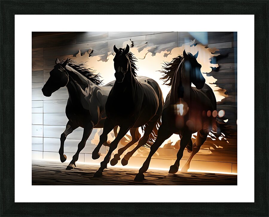 Horses 14 Picture Frame print