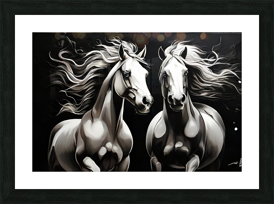 Horses 15 Picture Frame print