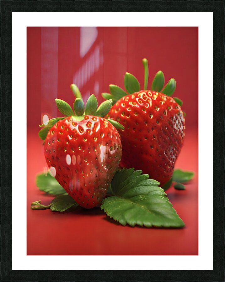 Strawberry Picture Frame print
