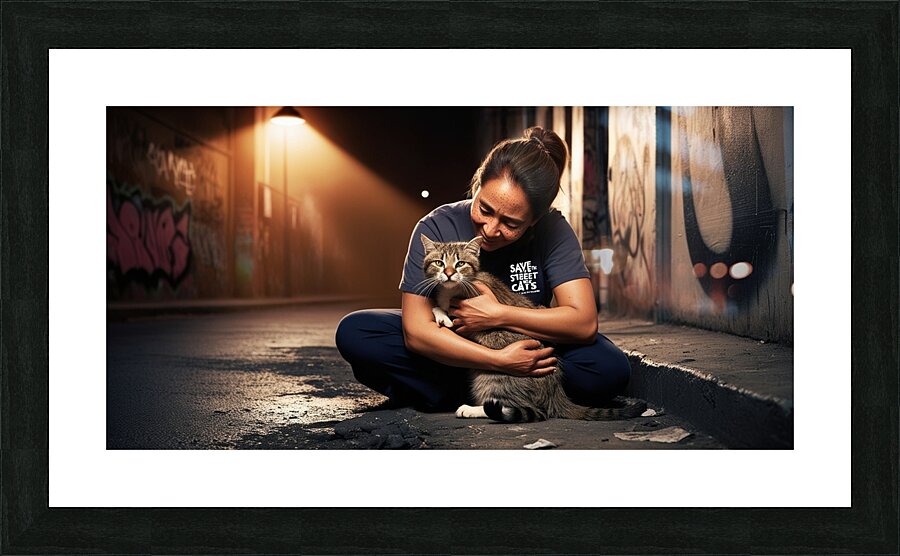 Save the street cats 3 Picture Frame print