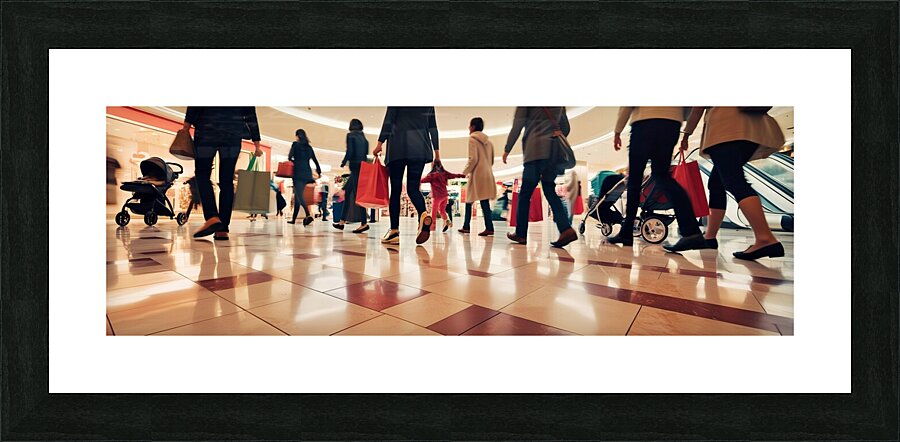 shopping 2 Picture Frame print