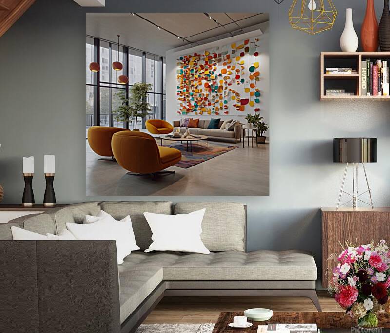 A modern reception room at a company headquarters 24 Reproduction