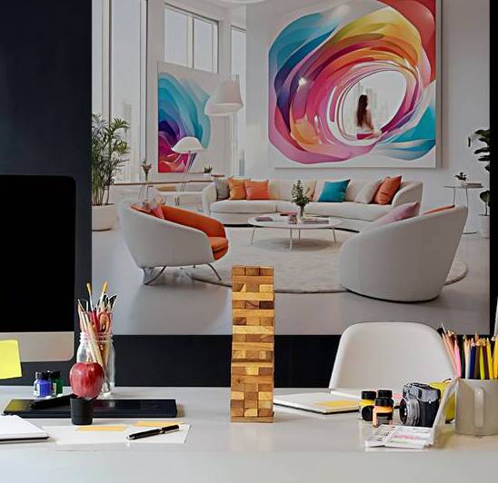 A modern reception room at a company headquarters 17 by mohamed gaber