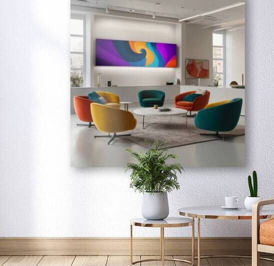 A modern reception room at a company headquarters 21 by mohamed gaber