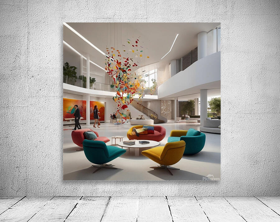 A modern reception room at a company headquarters 28 Wall Preview