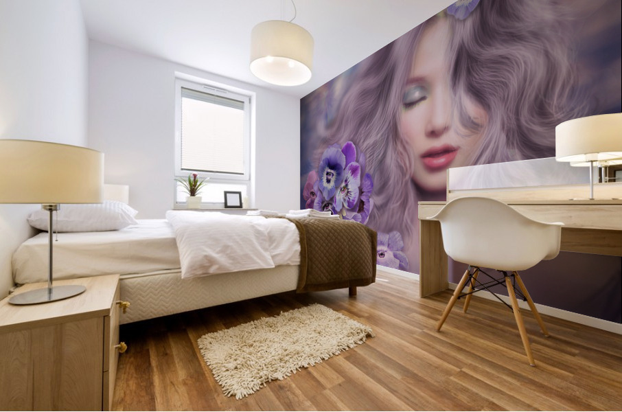 Pansies Mural print