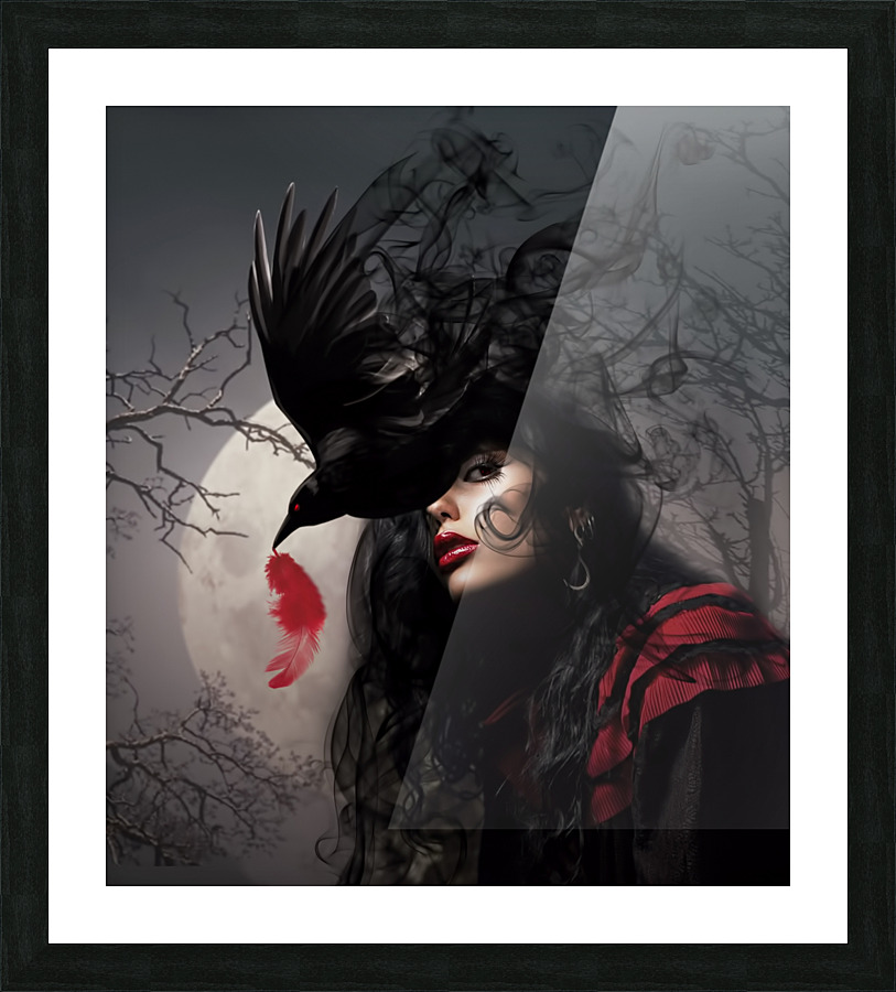 Crow  Picture Frame print