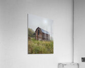 Barn in the mist 1 Acrylic Print