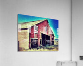 Distressed old red barn Acrylic Print