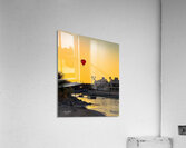 Red Balloon in the channel Acrylic Print