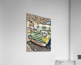 Vintage green truck Acrylic Print