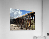 Old West Railroad Bridge Acrylic Print