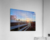 Split Rail Sunset Acrylic Print