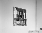 The pier at Ocean Beach San Diego - black and white Acrylic Print